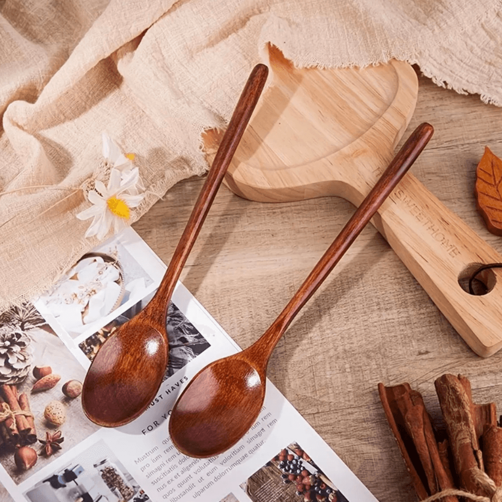 Cuillère doseuse japonaise pour tisane en bois moku - myboutiquedermo